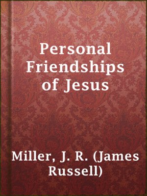 cover image of Personal Friendships of Jesus